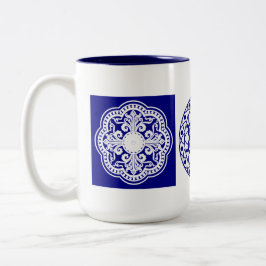 taza Puebla1 Tweekleurige Koffiemok