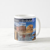 Taza recuerdo de Oruro Bolivia Koffiemok (Voorkant rechts)