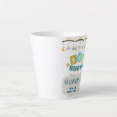 taza recuerdo del baby shower  personalizada latte mok (Voorkant)