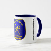 Taza Seguridad Privada España Placa Azul Mok (Voorkant rechts)