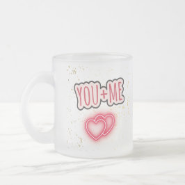 Taza semitransparente You + Me Matglas Koffiemok