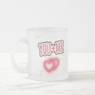 Taza semitransparente You + Me Matglas Koffiemok
