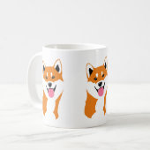 Taza Shiba inu sonriente. Koffiemok (Voorkant links)