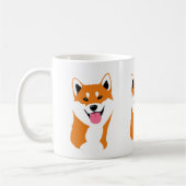 Taza Shiba inu sonriente. Koffiemok (Links)