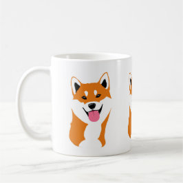 Taza Shiba inu sonriente. Koffiemok