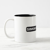 Taza Simontxo dice... Tweekleurige Koffiemok (Links)