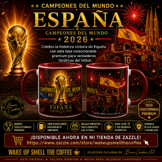 Taza Spanje Wereldkampioen 2026 Mok