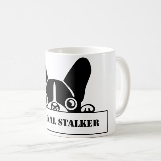 Taza Stalker Frenchie Koffiemok (Voorkant rechts)