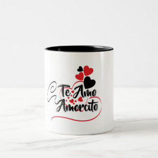 Taza te amo tweekleurige koffiemok