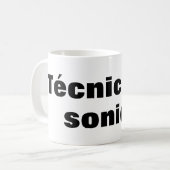 Taza técnico en sonido koffiemok (Voorkant links)