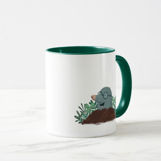 Taza topo feliz con gafas mok (Voorkant rechts)