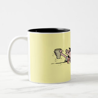 Taza Tweekleurige Koffiemok