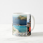 taza varias fotos de la isla de Mallorca Koffiemok (Voorkant rechts)