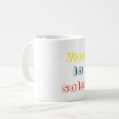 Taza viva la salsa koffiemok (Voorkant links)