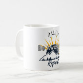 Taza 'Wake Up. Be Awesome. Repeat.' Koffiemok (Voorkant links)