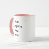 Taza "You complete me" Mok (Voorkant links)
