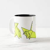 tazaorigami2 tweekleurige koffiemok (Voorkant links)