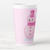 Tazas para café latte con muñeco de nieve latte mok (Voorkant)