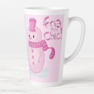 Tazas para café latte con muñeco de nieve latte mok