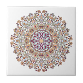 Tazhib decorado del arte persa, mandala persa tegeltje