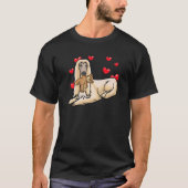Tazi Dog Afghaanse hond met een stoofdier T-shirt (Voorkant)