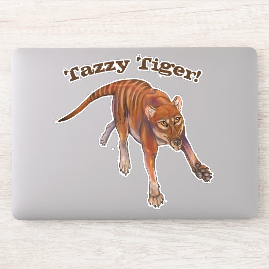 Tazmaanse tijger thylacine sticker (Computer)