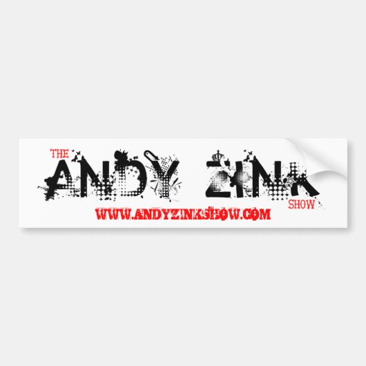 TAZS Bumpersticker! Bumpersticker (Voorkant)