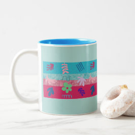 Tazza colorata tweekleurige koffiemok