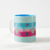 Tazza colorata tweekleurige koffiemok (Voorkant links)