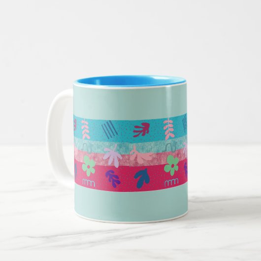 Tazza colorata tweekleurige koffiemok (Voorkant links)