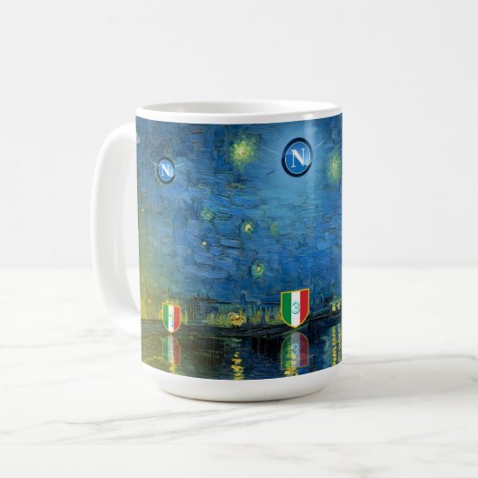 Tazza da latte herdenkingsscudetto Napoli Koffiemok (Voorkant links)