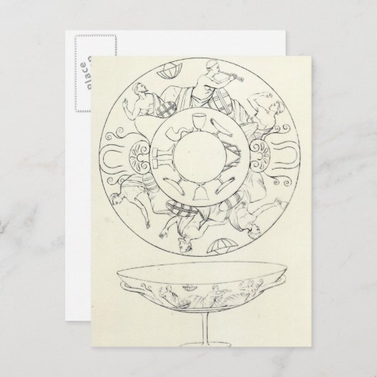 Tazza gevonden op Tarquinia Briefkaart (Voorkant / Achterkant)