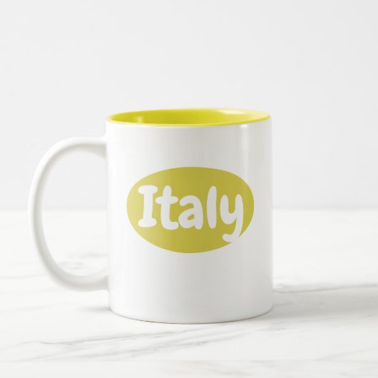 Tazza Gialla Italia | Mok Italië (Links)