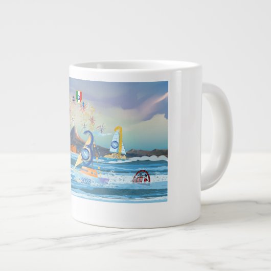 Tazza herdenking scudetto Napoli 2023 Grote Koffiekop (Voorkant rechts)