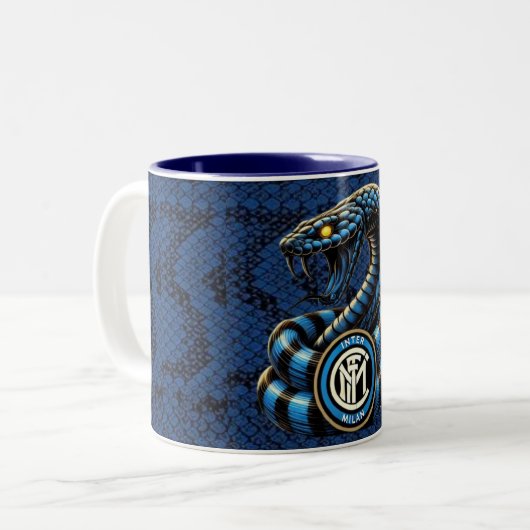 Tazza Inter calcio Tweekleurige Koffiemok (Voorkant links)