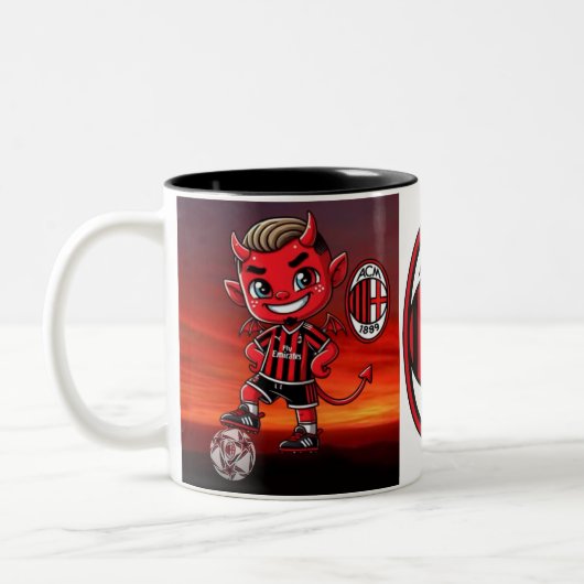 Tazza Milan calcio Tweekleurige Koffiemok (Links)