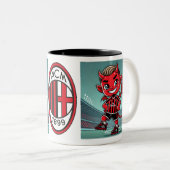 Tazza Milan calcio Tweekleurige Koffiemok (Voorkant rechts)