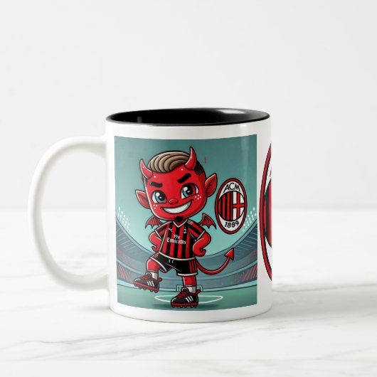 Tazza Milan calcio Tweekleurige Koffiemok (Links)