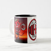Tazza Milan calcio Tweekleurige Koffiemok (Voorkant links)