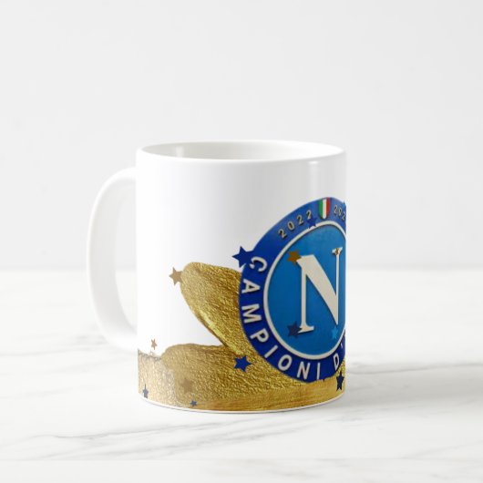 Tazza mok herdenking scudetto Napoli 2023 (Voorkant links)