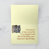 TazzieBday-customize Kaart (Binnen)