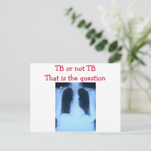 TB of niet-TB briefkaart (Staand voorkant)