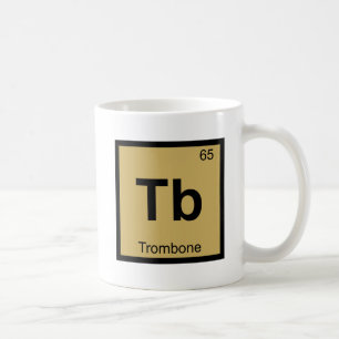 Tb - Trombone Muziek Chemie Periodiek Systeem Koffiemok