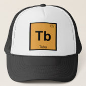 Tb - Tuba Music Chemistry Periodic Table Symbol Trucker Pet (Voorkant)