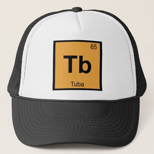 Tb - Tuba Music Chemistry Periodic Table Symbol Trucker Pet (Voorkant)