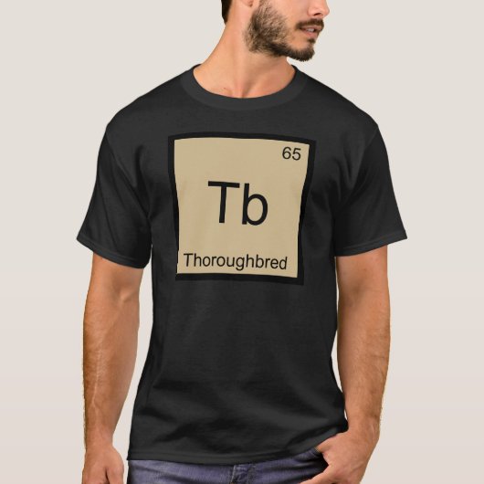Tb - Volbloed Chemie Element Symbool T-shirt (Voorkant)