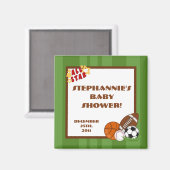 {TBA} 2 "x2" All Star Green Party Favoriet Magneet (Voorkant / Achterkant)