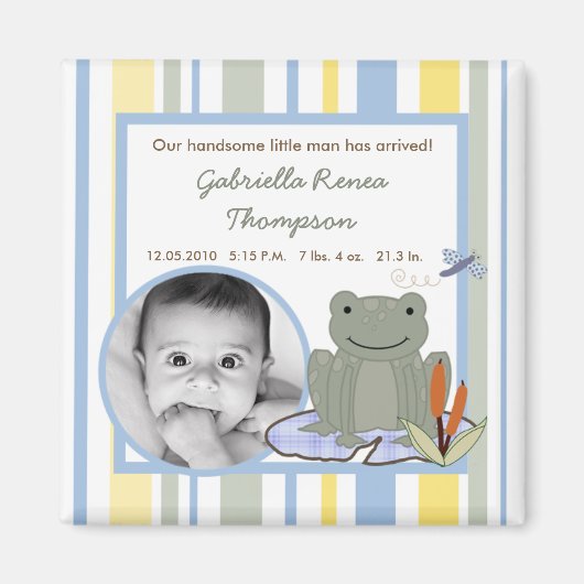 {TBA} 2 "x2" Leap Frog Turtle aankondiging magneet (Voorkant)