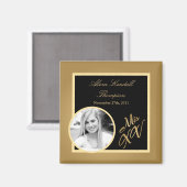 {TBA} 2"x2" Mis XV Gold aankondigingsmagneet Magneet (Voorkant / Achterkant)