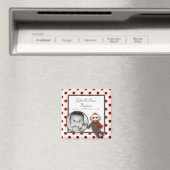 {TBA} 2 "x2" Red Sock Monkey Aankondigingsmagneet Magneet (Insitu (Vaatwasser))